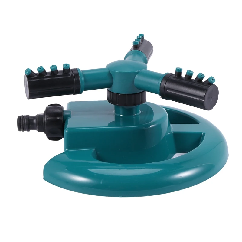 

AT35 PVC Garden Lawn Yard Round 360 Degree Two Arm Rotary Water Sprinkler 2Pcs