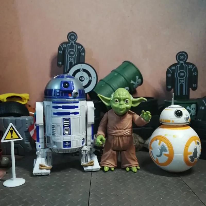 

STAR WARS Action Figure BB-8 Master Yoda R2-D2 BB-4 Model Desktop Ornament Toys