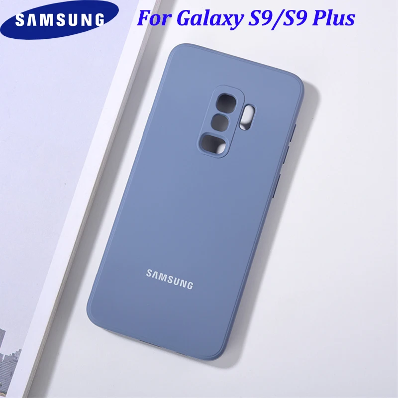 

Чехол для Samsung Galaxy S9 Plus, мягкий на ощупь жидкий силиконовый чехол для Samsung S9/S9 +, шелковистая защитная задняя крышка, противоударный чехол