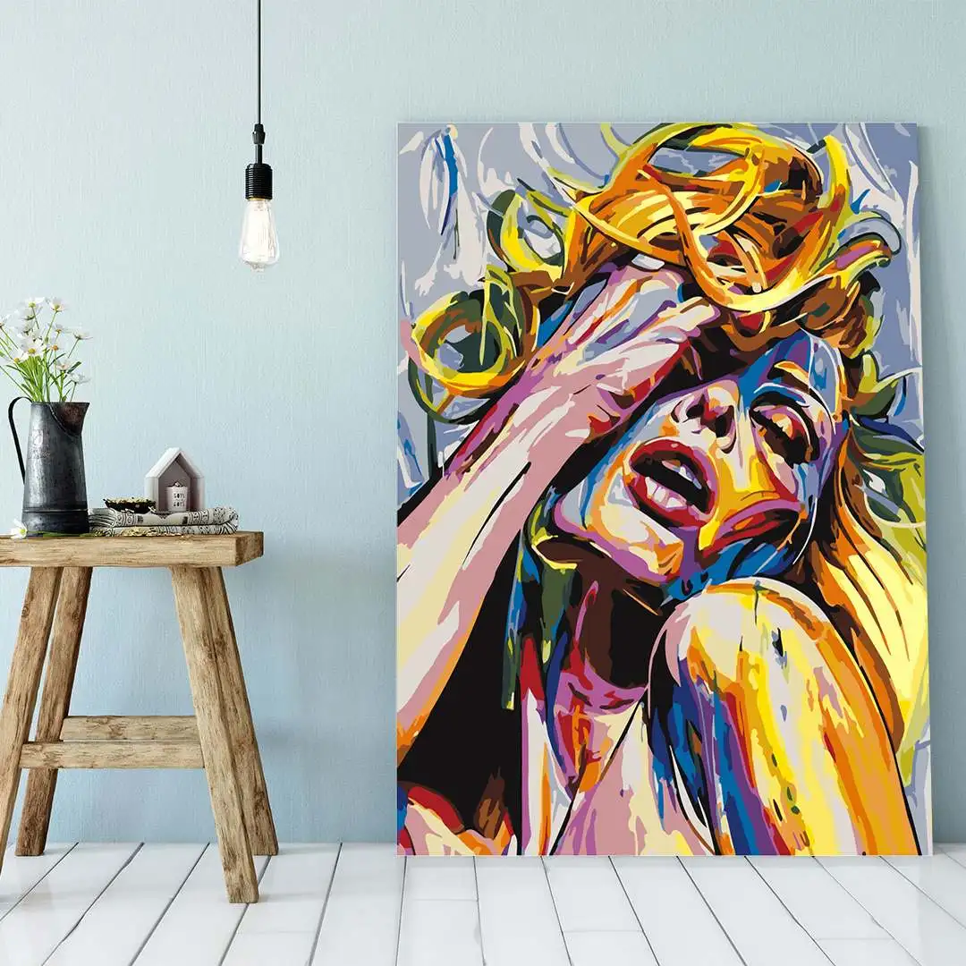 Набор для рисования по номерам с рамкой взрослых и детей |