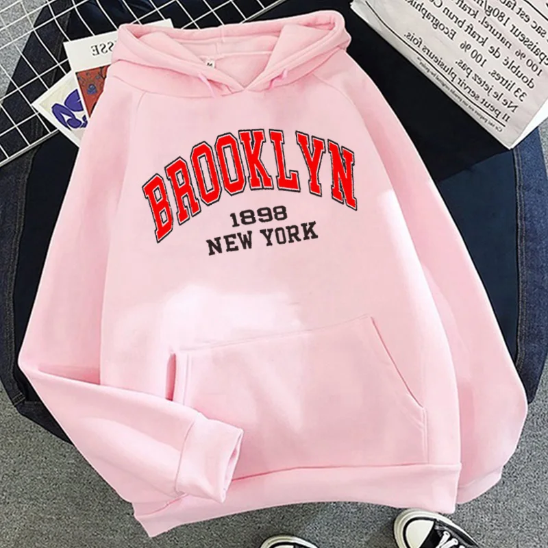 

Letter Brooklyn Print Hoodies Men Fashion Tracksuit Women Sweatshirt Hoodie Kids Hip Hop Boy Clothing Autumn Coat Brand New York