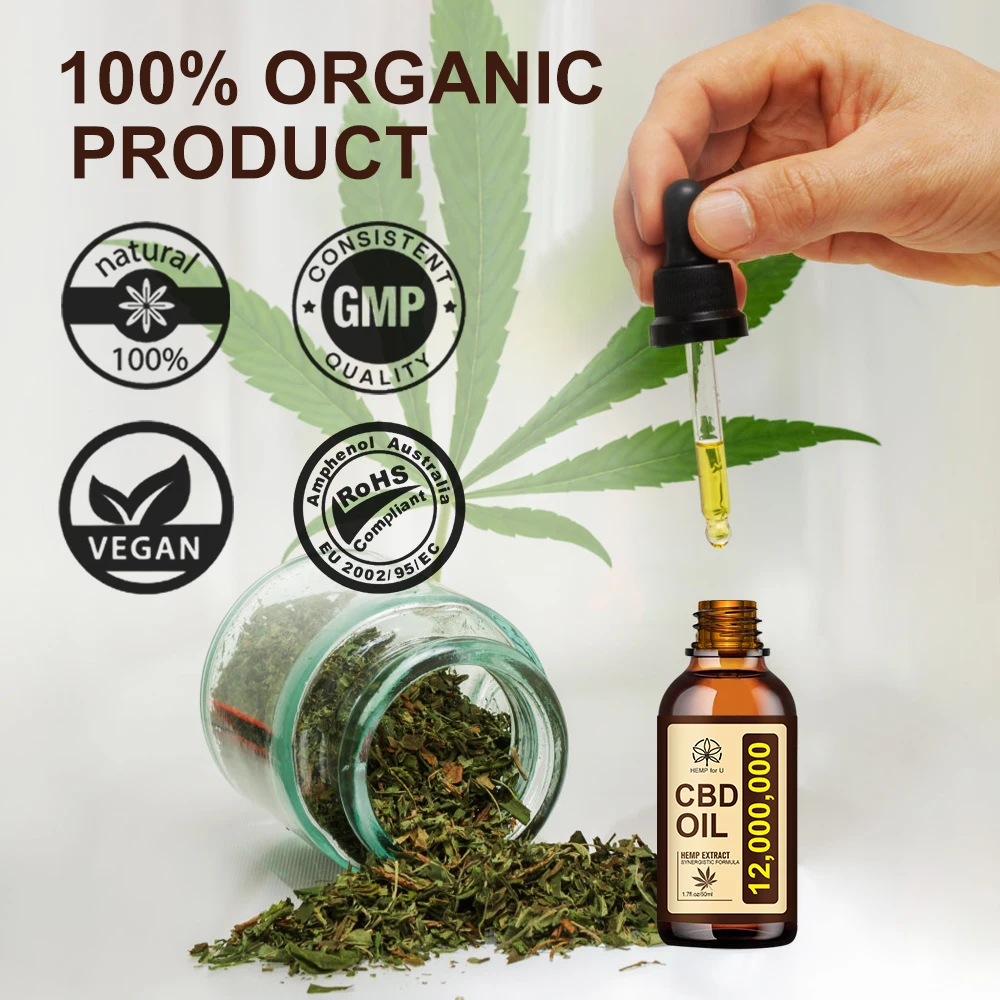 

HFU 30ML Organic Cannaabis Oil for Pain Relief & Inflammation Joint Pain - Maximum Strength Heamp Seeed Extract Help Sleep