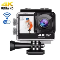 professional eis action camera 4k 60fps 24mp wifi 2 0 dual touch lcd screen waterproof 4x zoom video recorder sport ca