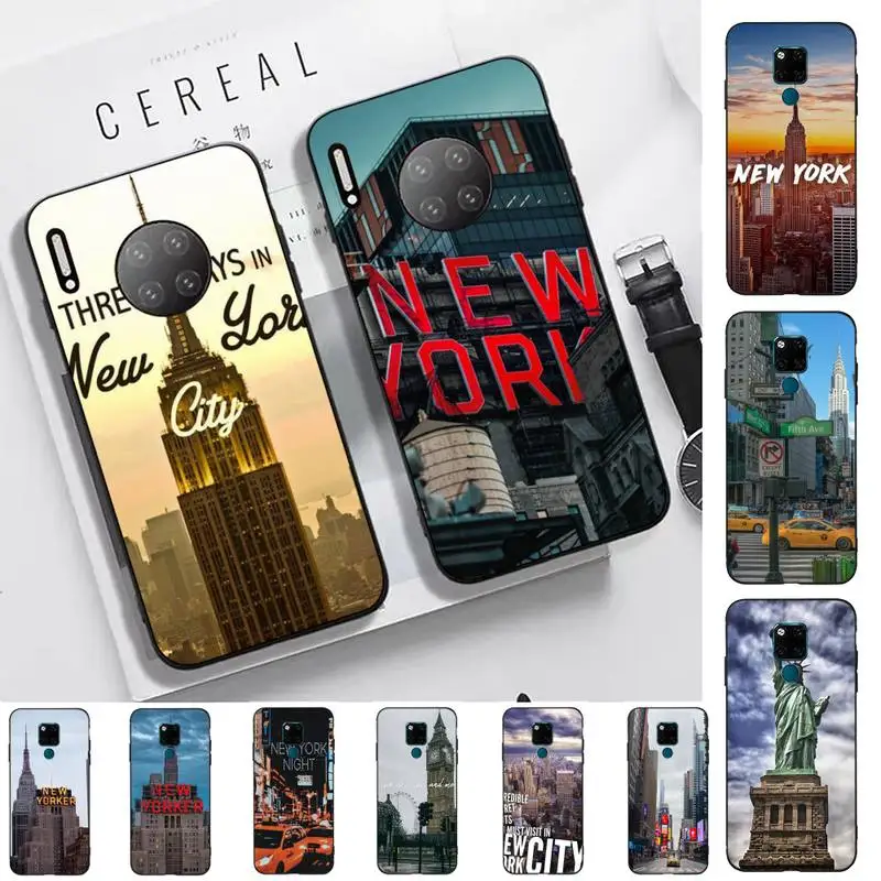 

Yndfcnb nyc nova iorque Phone Case for Huawei Mate 20 10 9 40 30 lite pro X Nova 2 3i 7se