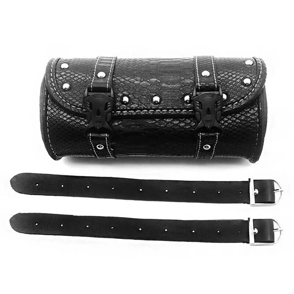 

Motorcycle Saddle Bag PU Leather Mobile Phone Card Storage Pack Luggage Pouch