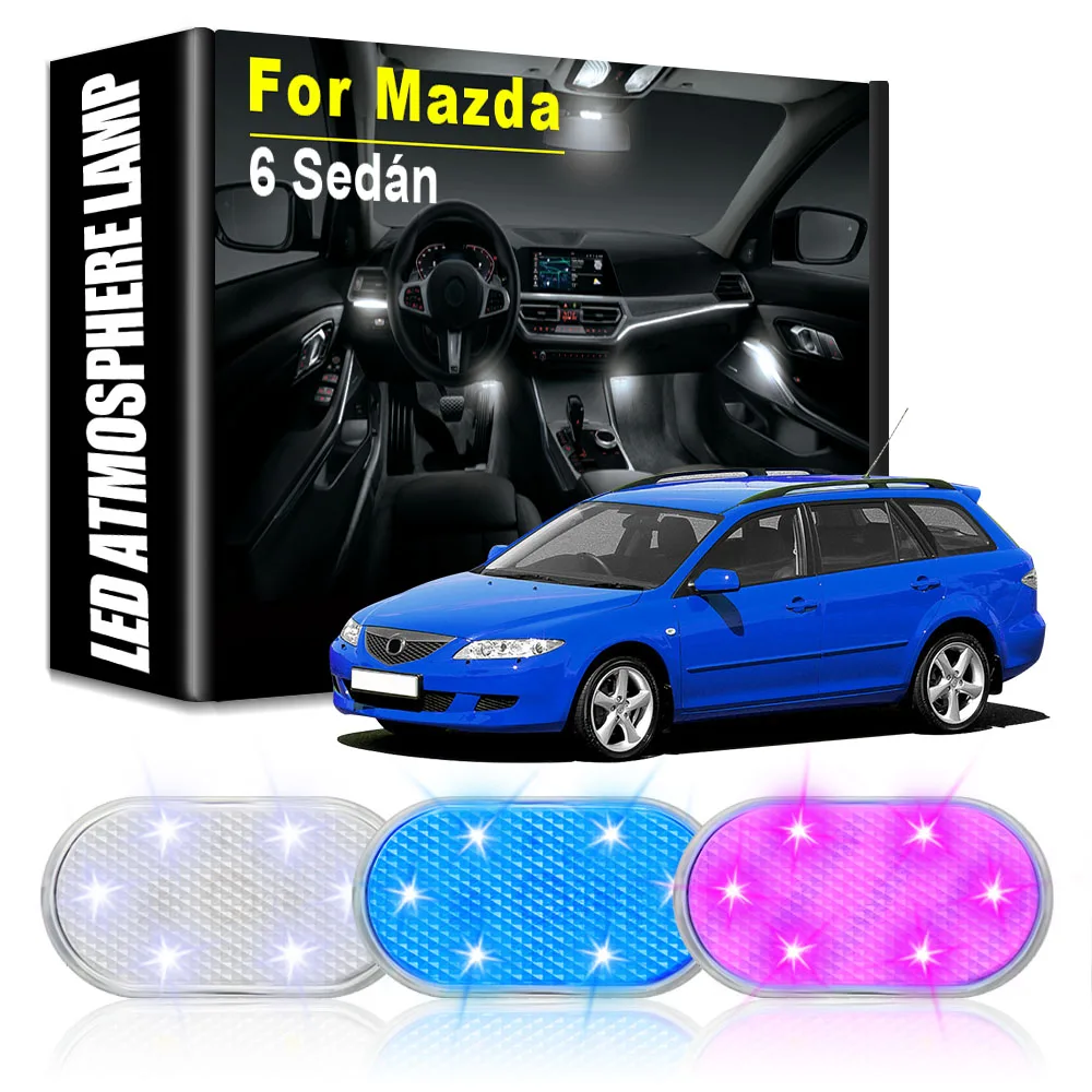 

Car LED Atmosphere Lights Car Rechargeable Touch Lamps Automotive Goods Car Accessories Auto Tools Gadgets for Mazda 6-Sedán