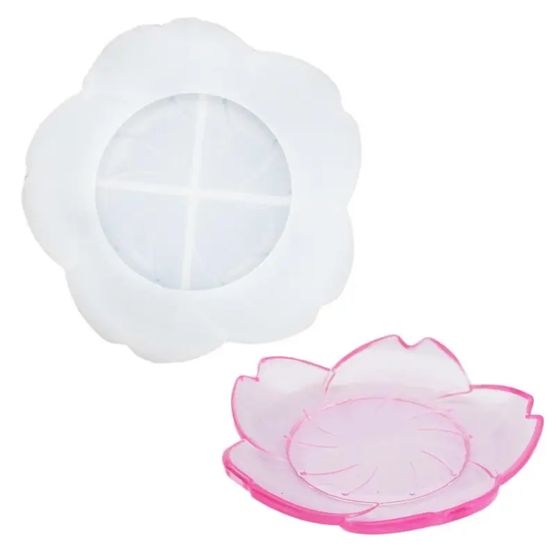

Petal Plate Dish Casting Silicone Mould Crystal Epoxy Resin Mold DIY Crafts Dish Plate Jewelry Storage Making Tools