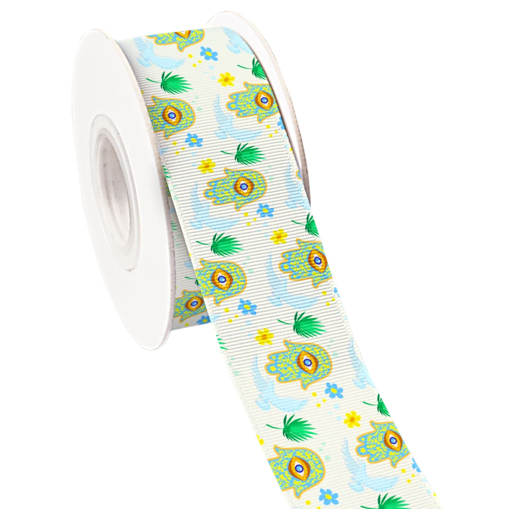 10 ярдов уникальная корсажная/атласная лента с мультяшным рисунком глаз для