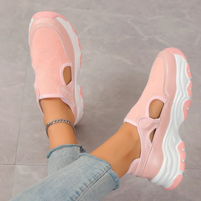 

Women's Casual Sneakers 2023 Summer New Breathable Mesh Light Women's Walking Shoes Outdoor Platform Wedge Ladies Sports Shoes