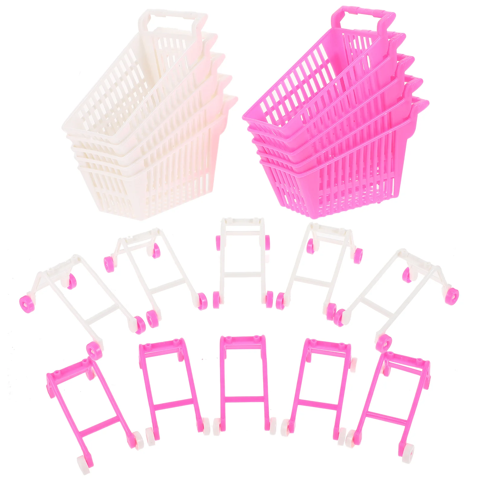 10 шт. мини-корзина для покупок игрушка ролевых игр детская тележка имитация