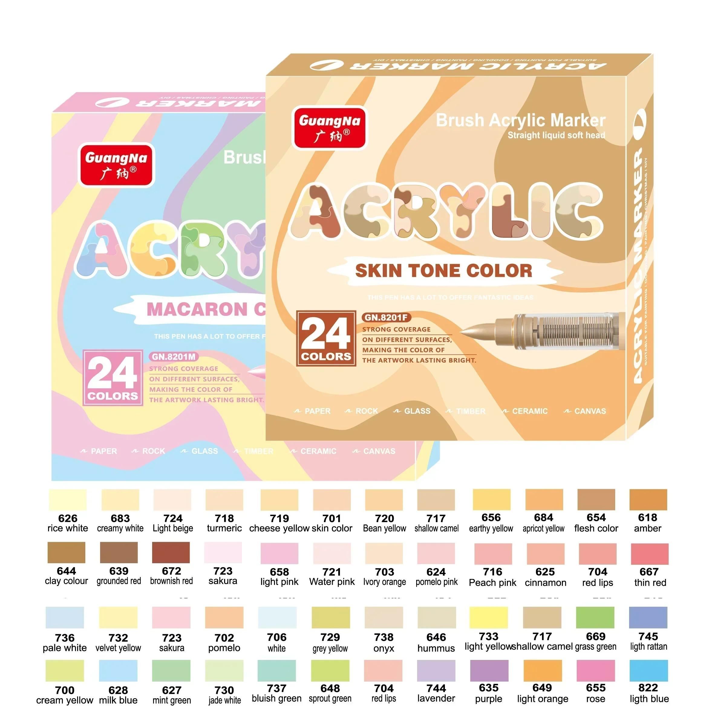 

Акриловые маркеры GN Direct-Ink 120 цветов