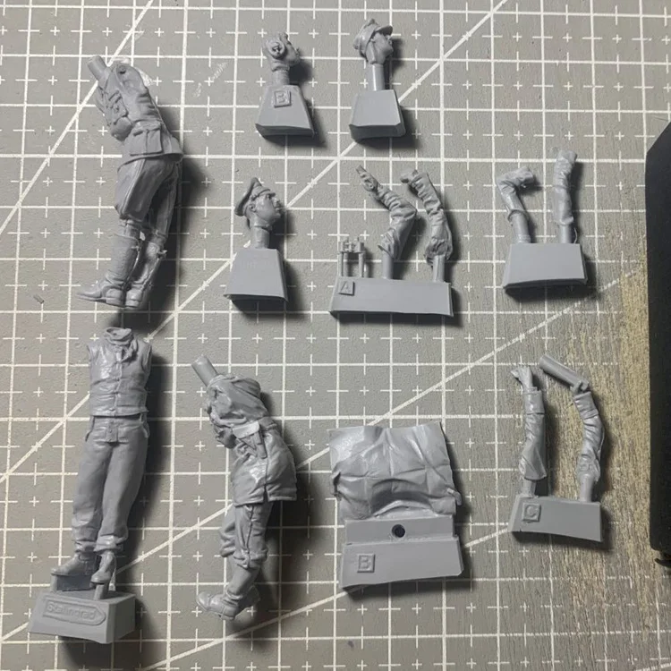 1/35 модель солдата из смолы военный танк солдат боевая команда белая