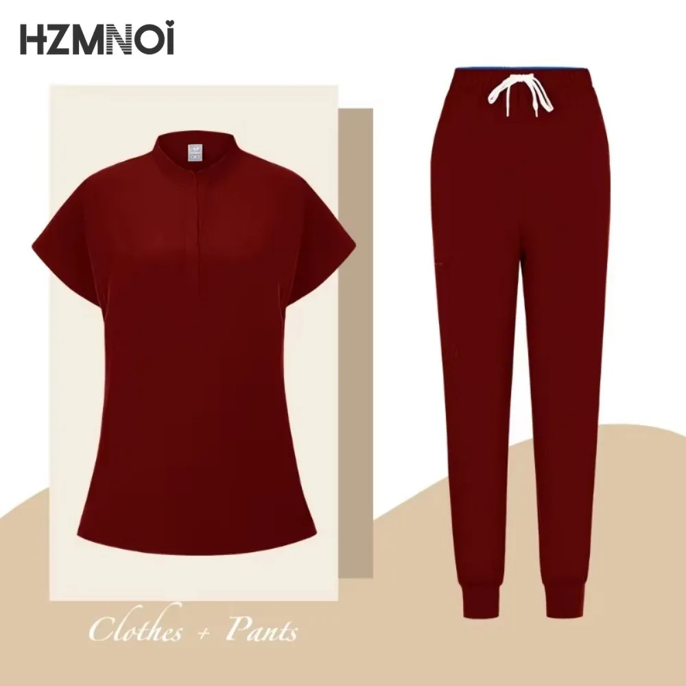 Многоцветная Униформа с коротким рукавом и брюки-джоггеры