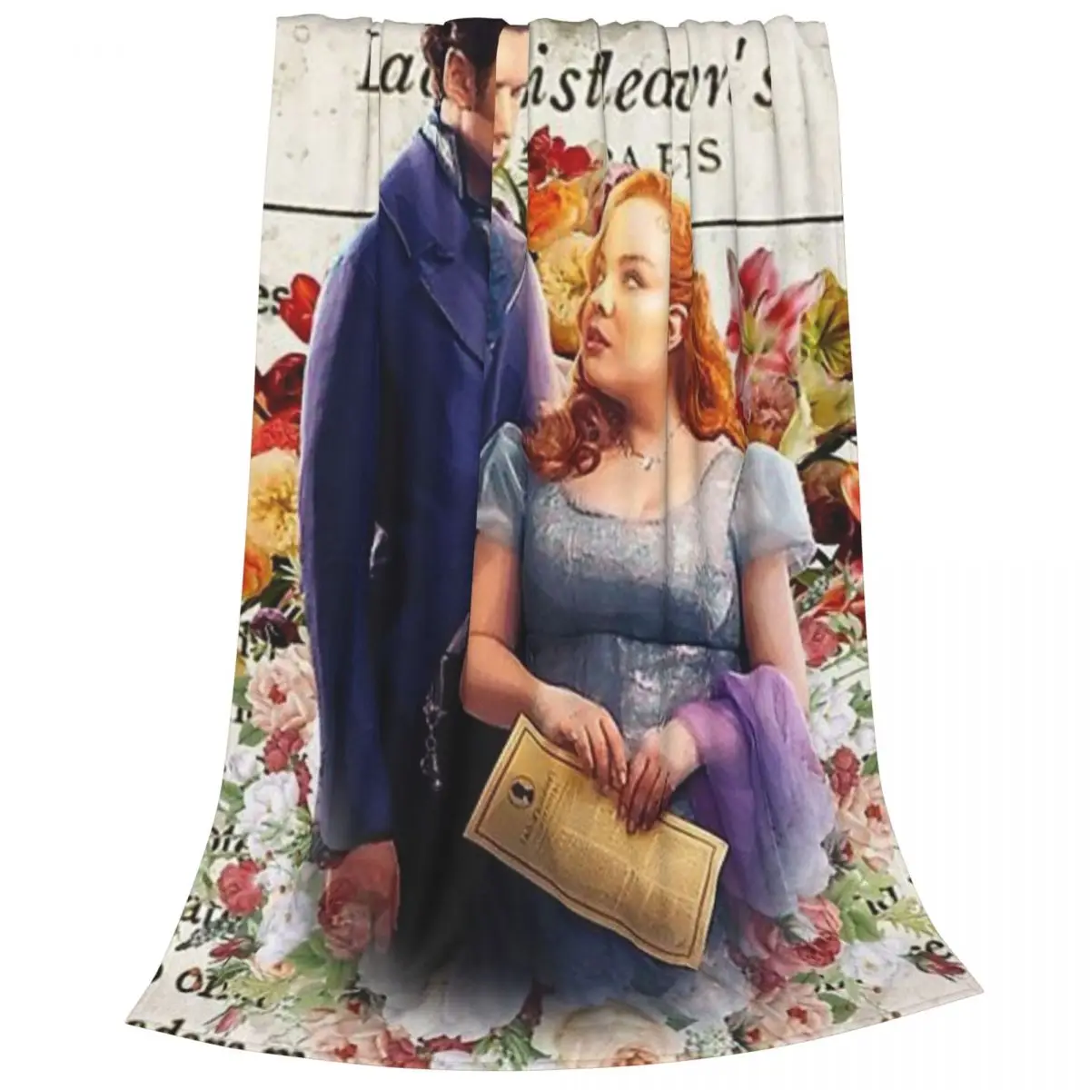 Прочное фланелевое одеяло Colin Bridgerton — флисовое Easy Care для домашнего декора и