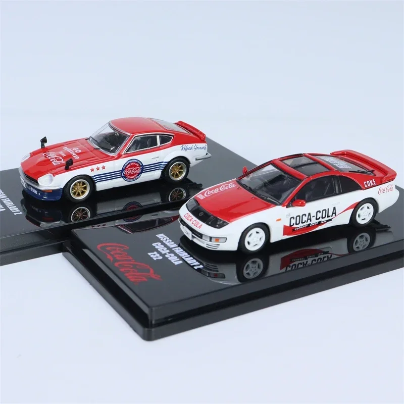 TINY X INNO 1:64 FAIRLADY Z S30 и Z32 ColaRed 2Car Set Литая под давлением модель автомобиля