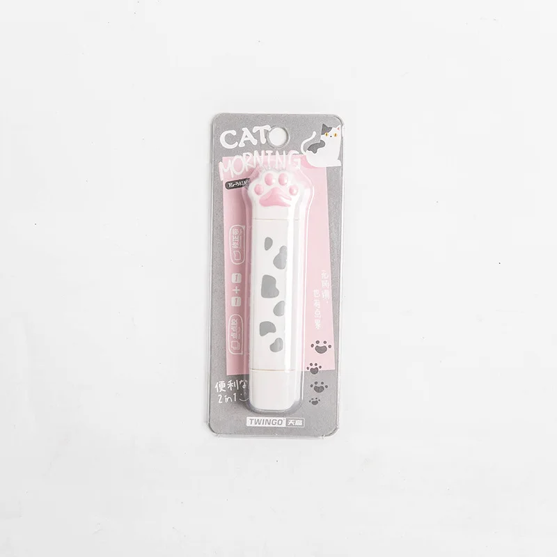 

Корректирующая лента с котом, розовый, белый