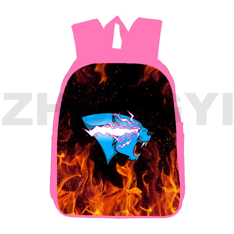 

3D Print 12/16 Inch Anime Mr Beast Lightning Cat Backpack Cute Cartoon Big School Bags for Girls Women Lovely Urban Business Bag