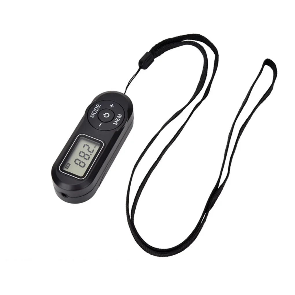 

Pocket Radio 2.1 Channel 3.5mm Portable Digital Receiver Single Band Auto-search Neck Lanyard Speaker Running Jogging