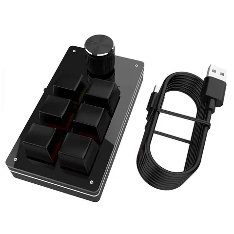 Клавиатура для игр на заказ, 6 кнопок + 1 ручка