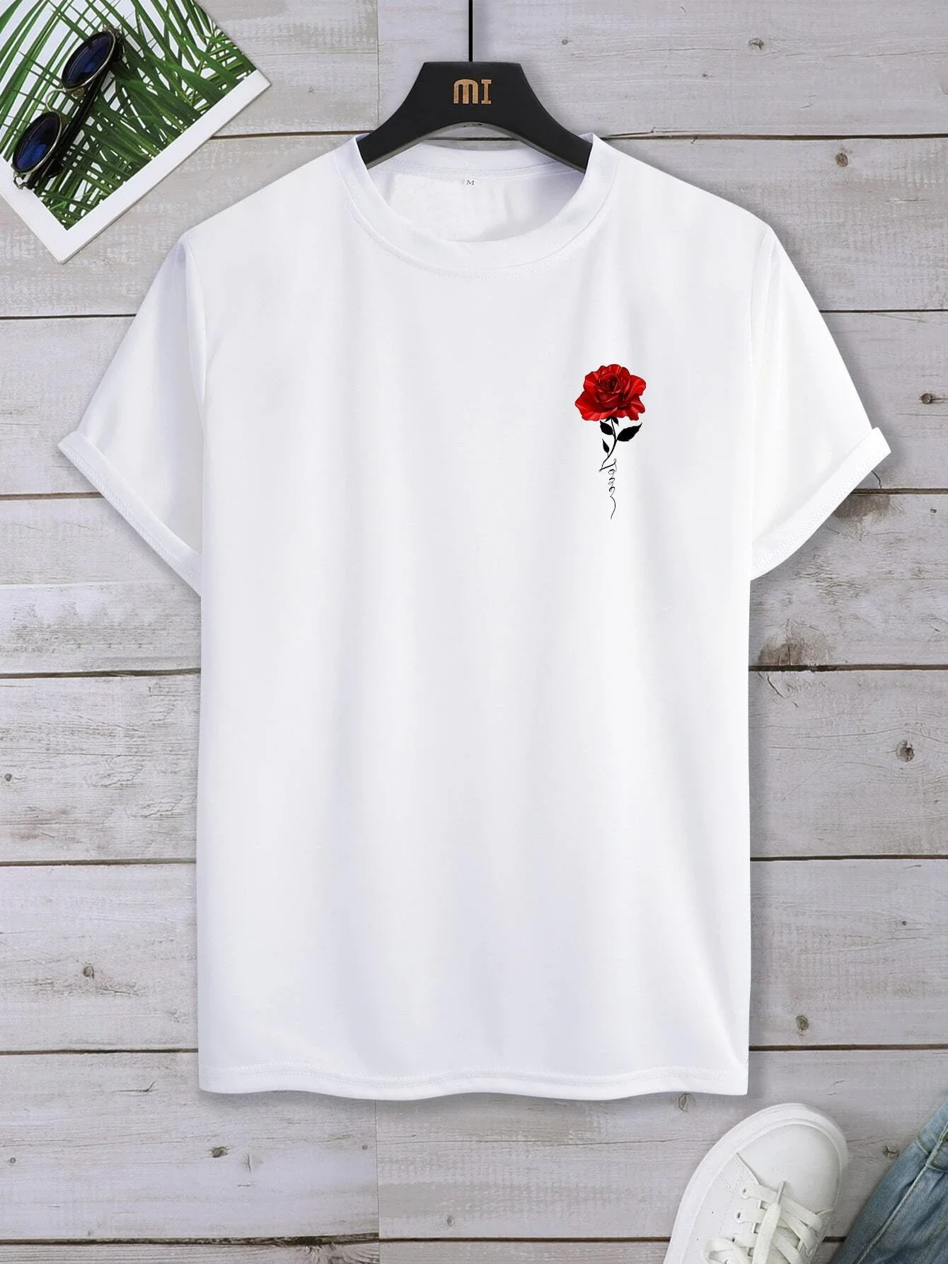 

Men Floral Print Tee