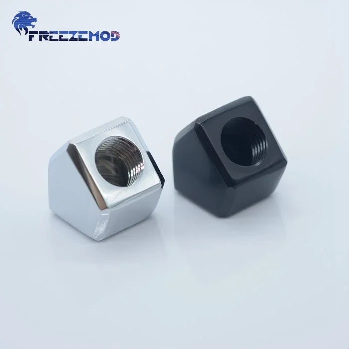 FREEZEMOD Квадратный коленчатый фитинг угловой адаптер 45 градусов двойной