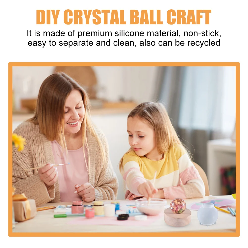 2 шт. форма для шариков ванны глиняные формы эпоксидная сфера силикагель De Para