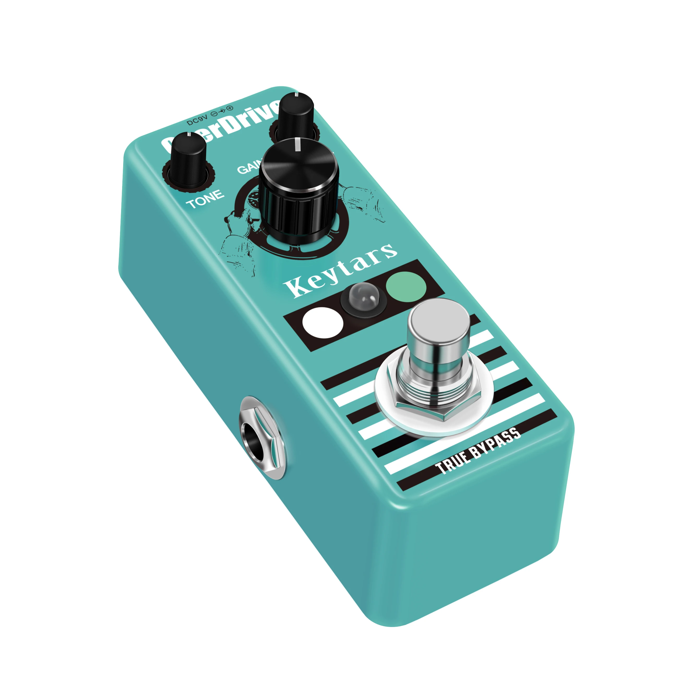 Keytars LEF-302A Guitar Overdrive Effect Pedal Analog Classic Blues Style With Bright And Wild Sound Ture Bypass Full Metal Case