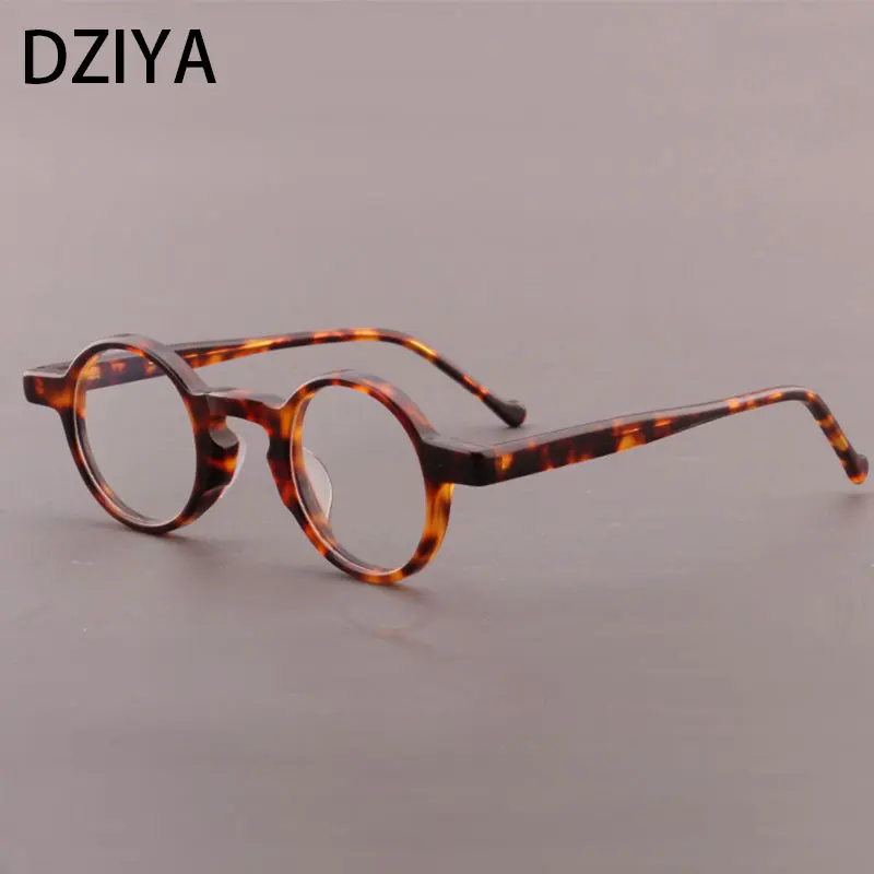 

Retro Round Acetate Glasses Frame Men Women Literature Can Be Equipped with Optical Prescription Lenses 60212