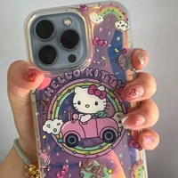 laser hello kitty iphone 12 pro max phone case iphone 13 11 xs max xr 7 plus 8 plus