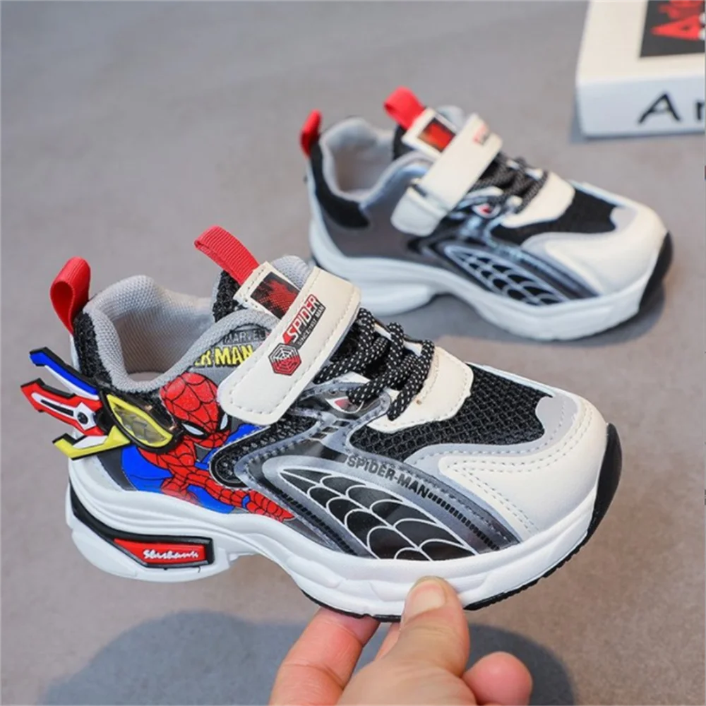 

2022 Spring and Autumn New Boys and Girls SpiderMan Sports Net Shoes Tide Brand Casual Children's Running Shoes