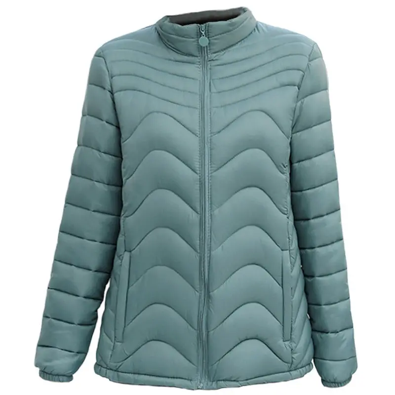 Warm Parkas Stand Collar Female Jacket 2021 New Fall Winter Cotton Padded Outerwear Oversized Loose Casual Fashion Short Coat