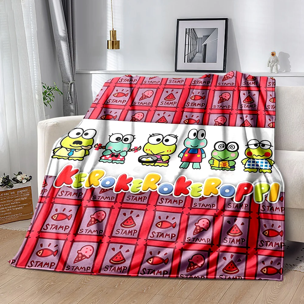 Фланелевое одеяло Sanrio Keroppi 6 размеров