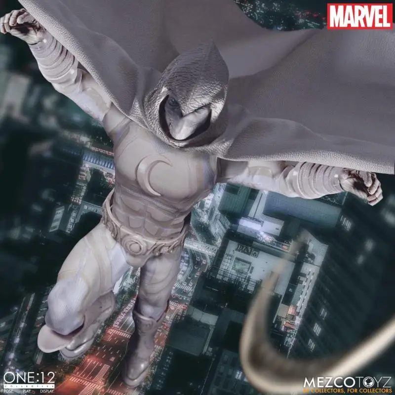 В наличии оригинальный Mezco ONE:12 Marvel Мстители Луна рыцарь аниме коллекция фигурок