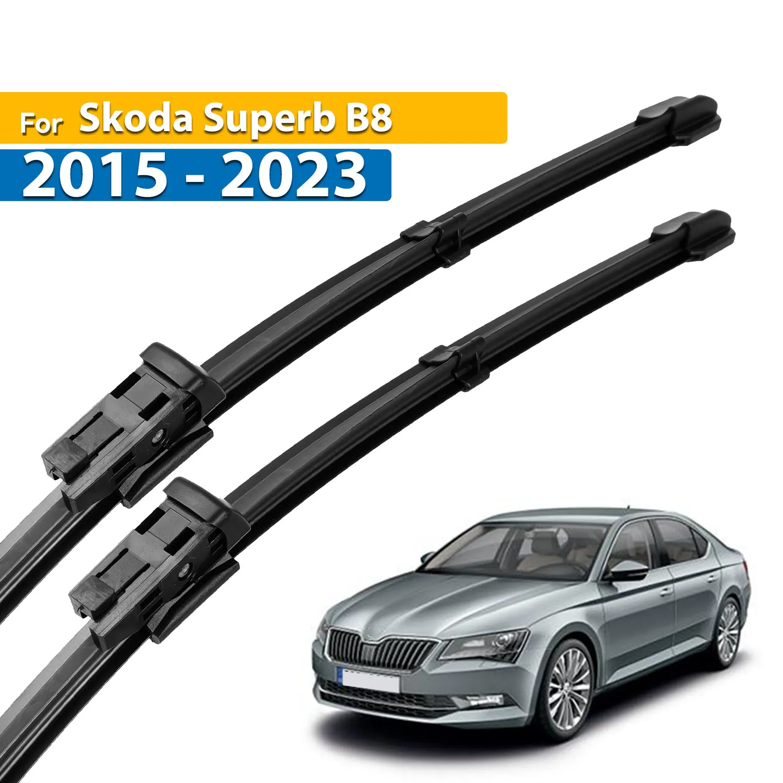 

Передние щетки стеклоочистителя Erick's LHD для Skoda Superb B8 2015-2023 Лобовое стекло Чистое окно Автомобильные щетки от дождя 26 "+ 18"