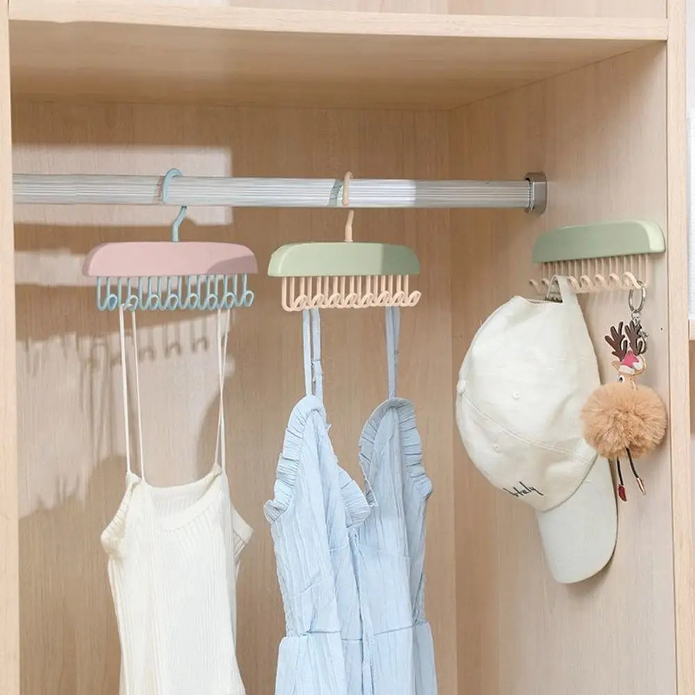 

Space Saving Rotated Hanger Hooks Wardrobe Clothes Rack Organizer Closet Belt Scarf Underwear Tank Top Storage Hanging Hook