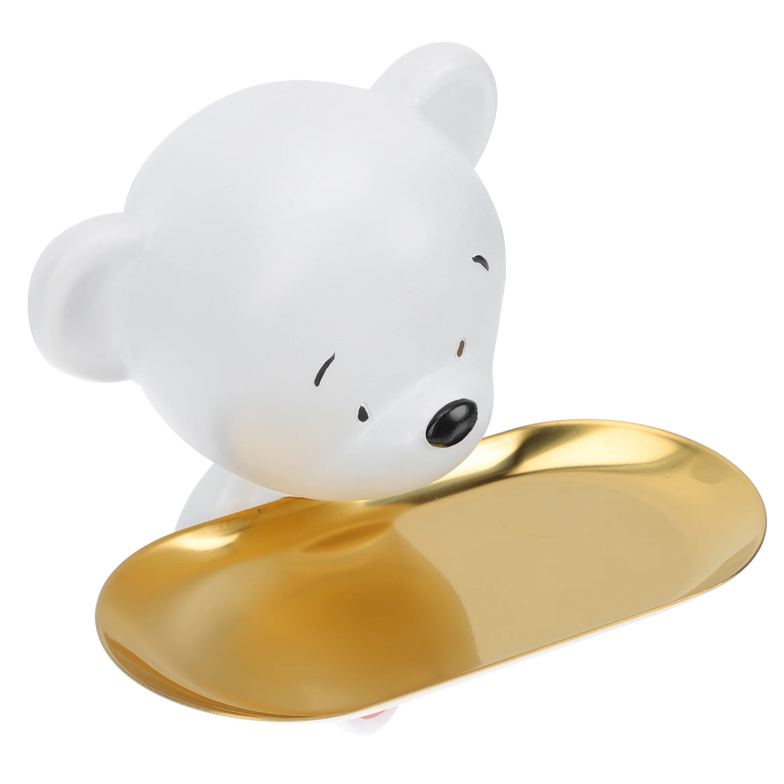

1pc Decorative Desktop Sundries Tray Bear Modeling Organizer Tray Storage Tray