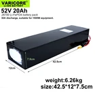 VariCore 52V 20Ah 16S4P 26700 Lifepo4 Батарея пакет 16s 20A Максимальная 60A сбалансированный BMS для электрического лодочного для е-байка 58,4 V газонокосилка