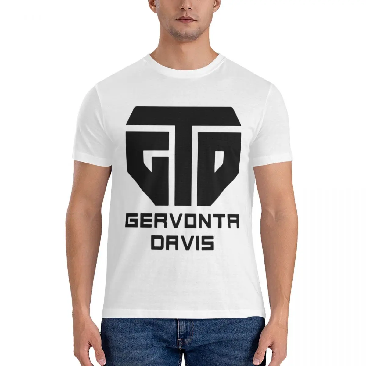 Классная мужская Базовая футболка Gervonta Davis Team Gtd Merch с коротким рукавом
