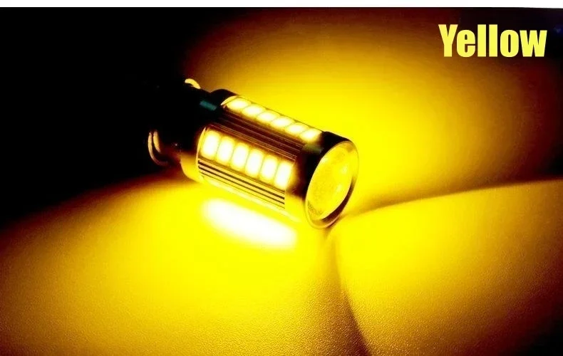 

1156 1157 5730 5630 33SMD Светодиодная лампа P21W BAU15S P21/5W 7440 W21W W21/5W 7443 12 В Белая для указателя поворота Лампа заднего хода