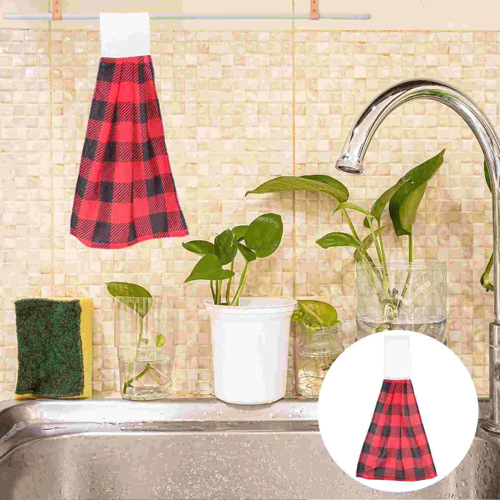 

Hand Towel Kitchen Towels Christmas Hanging Bathroom Cloth Cleaningdish Drying Absorbent Housewarming Rag Dishcloth Gifts
