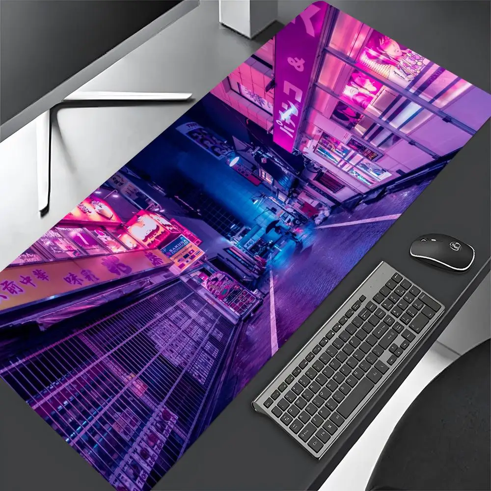 Коврик для мыши Stree японский неоновый 900x400 мм