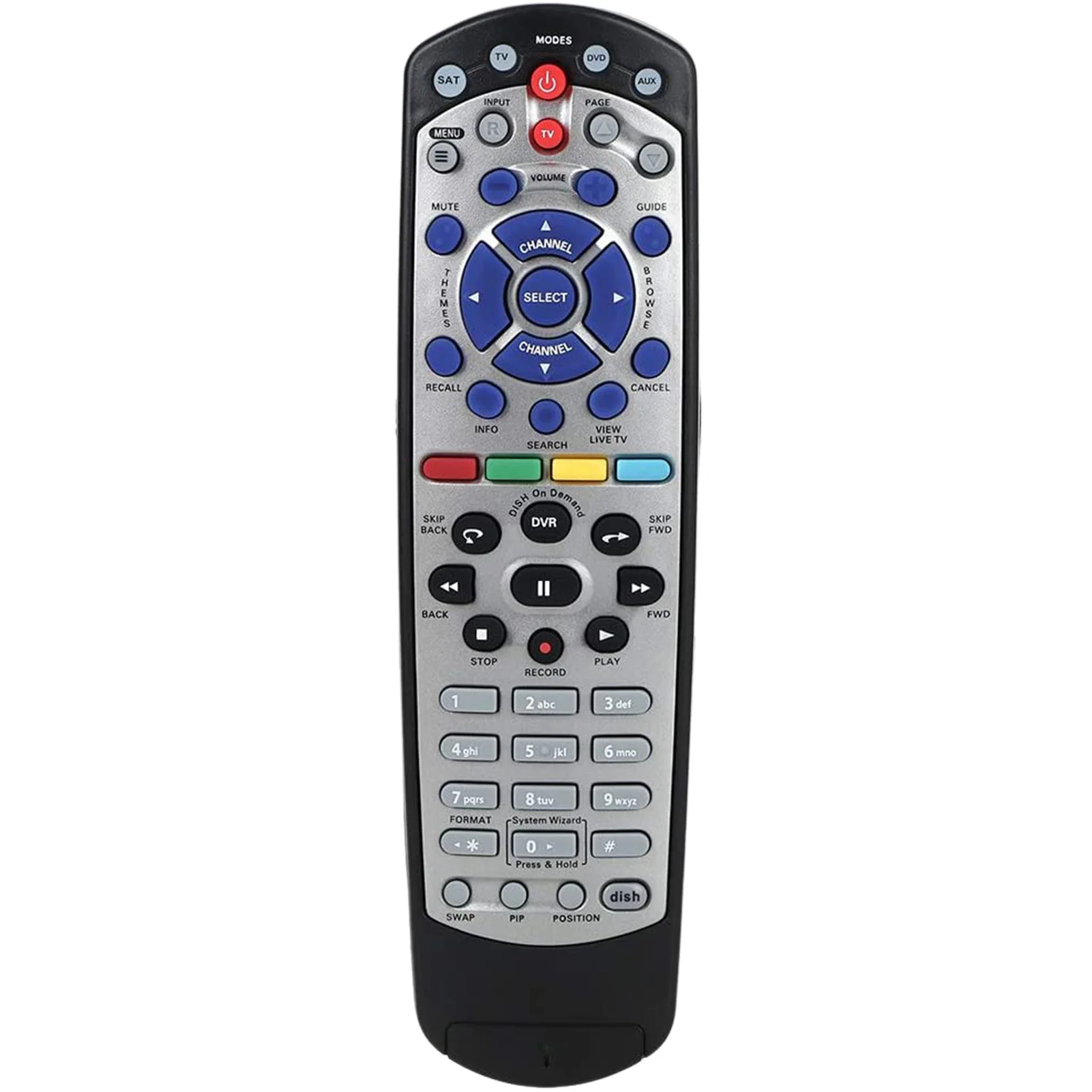 

Universal Replacement Remote Control For Dish-Network DISH 20.1 IR Satellite Receiver TV1 DVD Controller Instruction Included