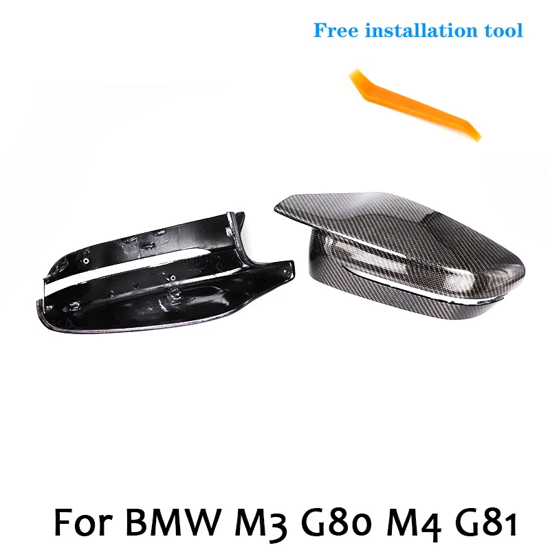 

Крышка зеркала заднего вида для BMW 2021 M3 G80 M4 G82 Real Carbon Fiber LDH Автомобильная Боковая дверь окно крыло сменная крышка заднего вида чехол