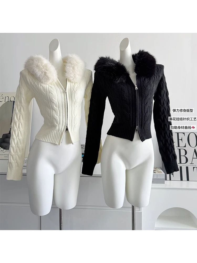 Зимние женские однотонные толстовки с длинными рукавами Shoujo Old Money кардиган