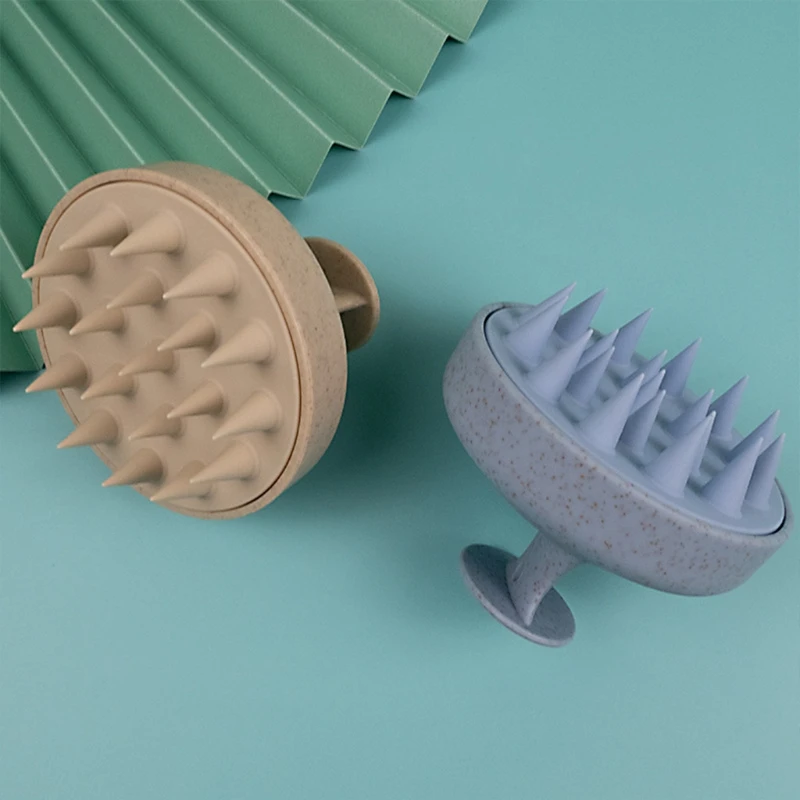 Массажер для кожи головы шампунь щетка мягкая волос влажной сухой жирной