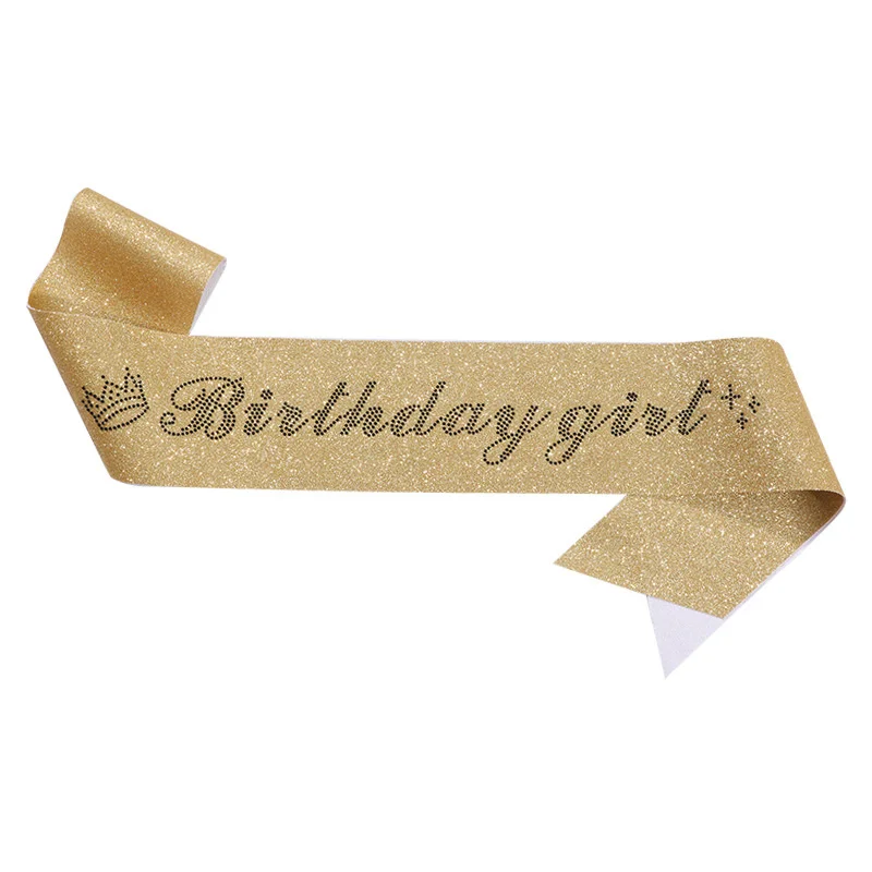 160x9 5 см лента для дня рождения девочек модная популярная Роскошная золотая
