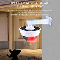 practical solar simulation camera monitoring lamp home outdoor anti thief induction remote control waterproof lighting wall lamp