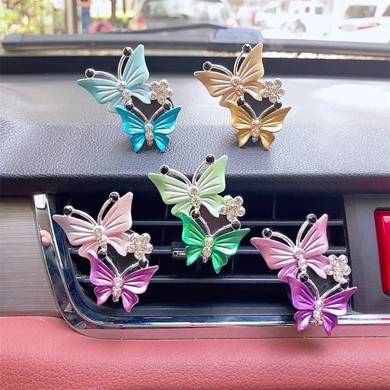 

автомобильный освежитель воздуха милая бабочка автомодельная машина духи естественный запах кондиционер розетка парфюмерия