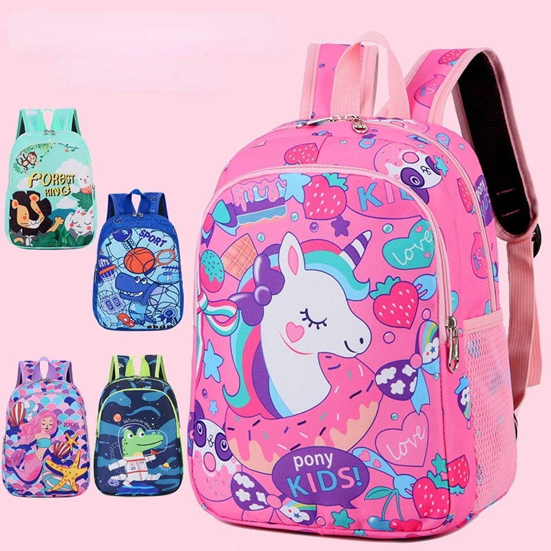 2023 New Fashion Lovely Cartoon Unicorn Dinosaur Children's Schoolbag for Kindergarten Boys and Girls Waterproof Backpacks