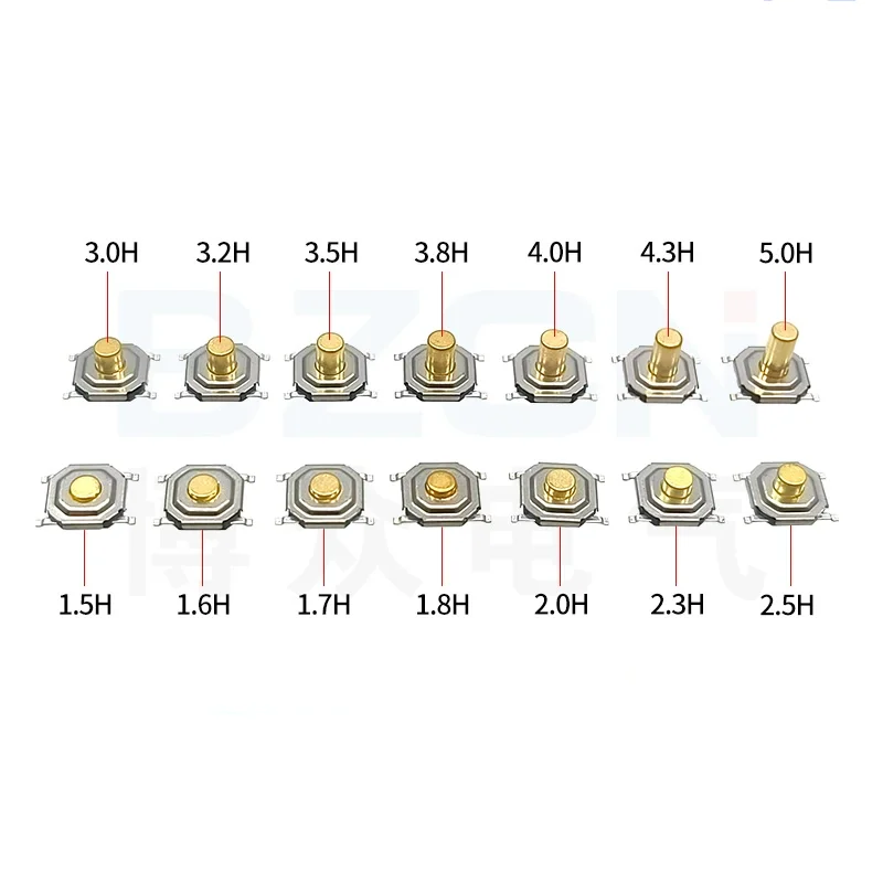 

Тактильные микропереключатели SMD 4*4*1.5 мм